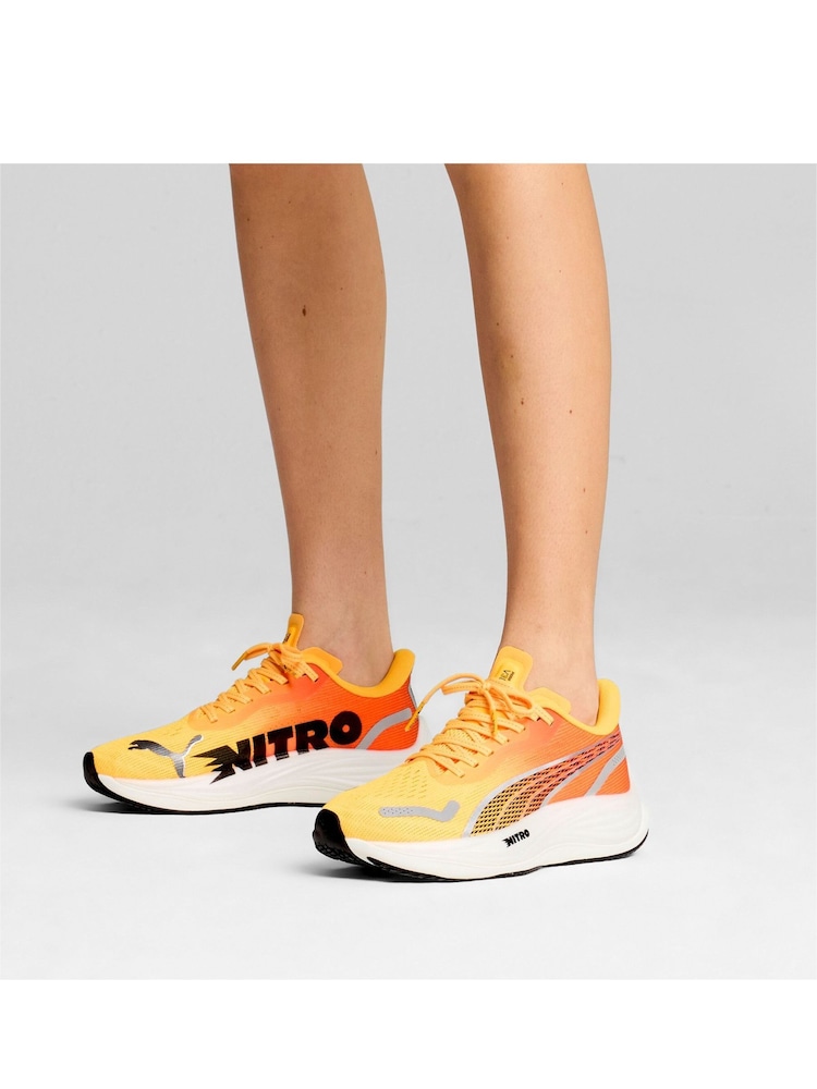 Puma Orange Womens Velocity NITRO™ 3 Running Shoes - Image 1 of 6