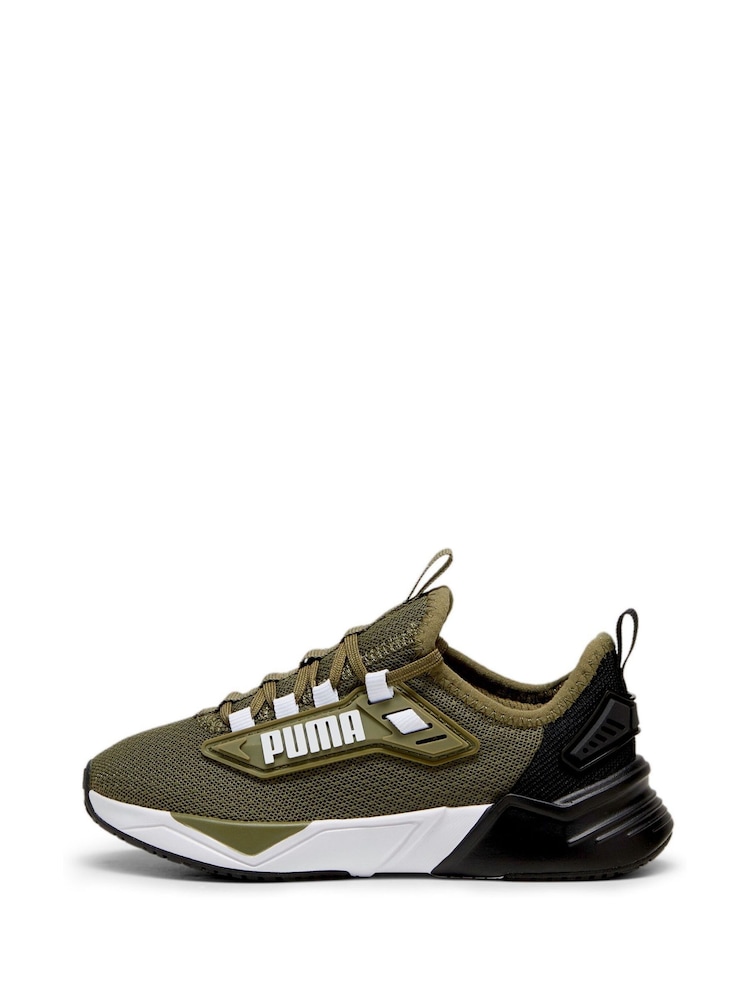 Puma Green Boys Retaliate 3 Running Shoes - Image 2 of 6