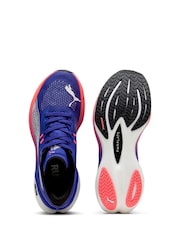 Puma Blue Womens Deviate NITRO™ 3 Running Shoes - Image 5 of 6