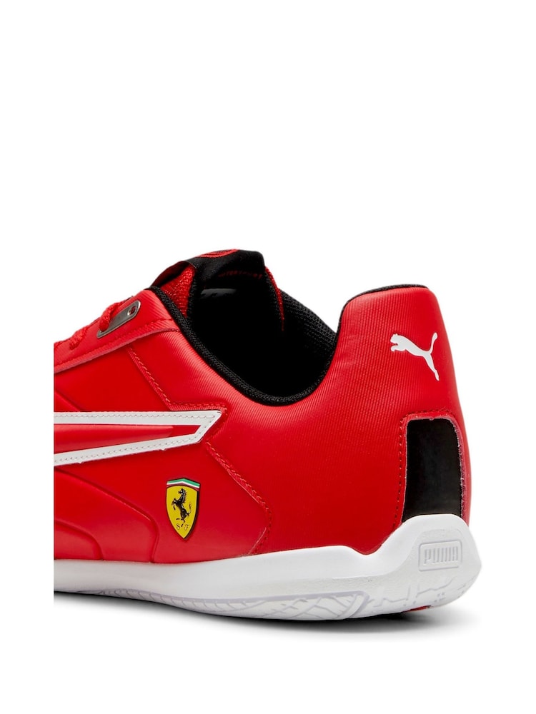 Puma Red Mens Scuderia Ferrari Tune Cat Driving Shoes - Image 4 of 6