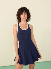 Navy Active Tennis Skort With Tipping - Image 1 of 8
