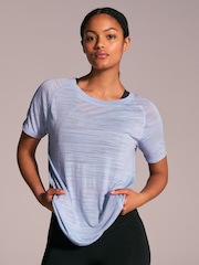 bleu pâle - Col rond Lightweight Manches courtes T-shirt - Image 1 of 1