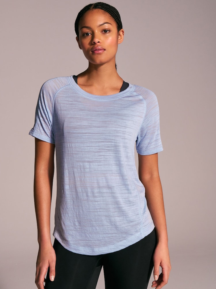 Pale Blue Crew Neck Lightweight Short Sleeve T-Shirt - Image 2 of 7