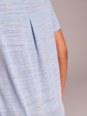 Pale Blue Crew Neck Lightweight Short Sleeve T-Shirt - Image 4 of 7