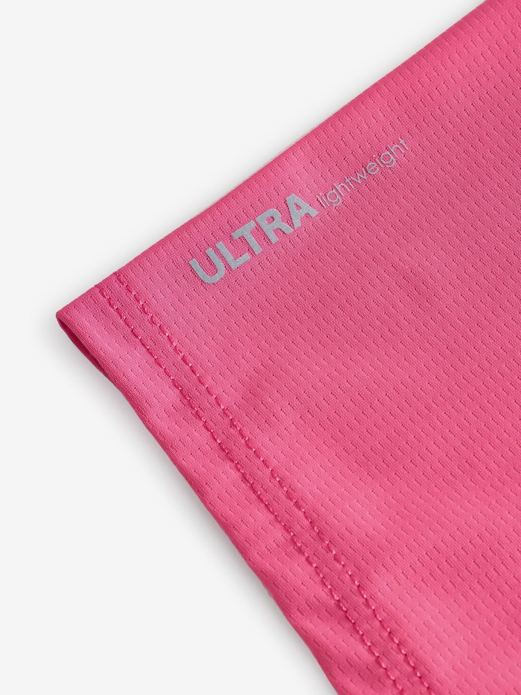 Pink Active Lightweight Short Sleeve Running Top with Reflective Taping - Image 9 of 9 Pink Active Lightweight Short Sleeve Running Top with Reflective Taping - Image 9 of 9