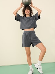 Charcoal Grey Active Modal Soft Touch Shorts - Image 3 of 7