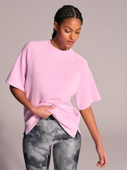 Light Pink Active Modal Longline T-Shirt - Image 1 of 8