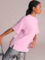 Light Pink Active Modal Longline T-Shirt - Image 3 of 8