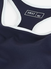 Navy Active Support Racer Back Vest Top - Image 7 of 8
