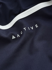 Navy Active Support Racer Back Vest Top - Image 8 of 8