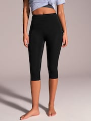 Black Active Power Capri Leggings - Image 1 of 6