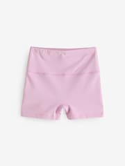 Light Pink Active Shorter Length Cycling Shorts - Image 6 of 9