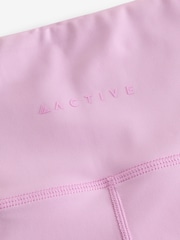 Light Pink Active Shorter Length Cycling Shorts - Image 7 of 9
