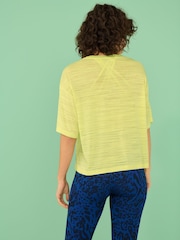 Bright Yellow Active Crew Neck Lightweight Boxy Short Sleeve T-Shirt - Image 3 of 8