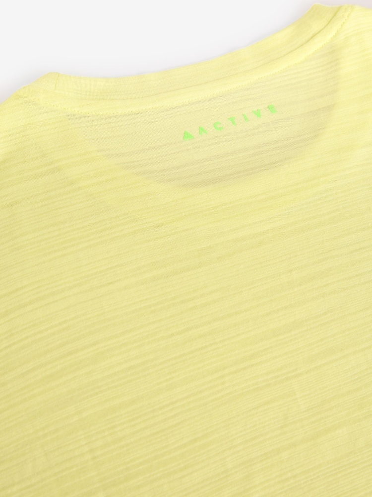 Bright Yellow Active Crew Neck Lightweight Boxy Short Sleeve T-Shirt - Image 7 of 8