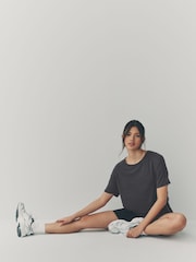 Charcoal Grey Crew Neck Lightweight Short Sleeve T-Shirt - Image 3 of 9