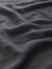 Charcoal Grey Crew Neck Lightweight Short Sleeve T-Shirt - Image 9 of 9