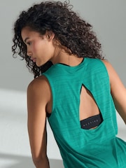 Green Active Lightweight Open Back Tank Vest - Image 4 of 7