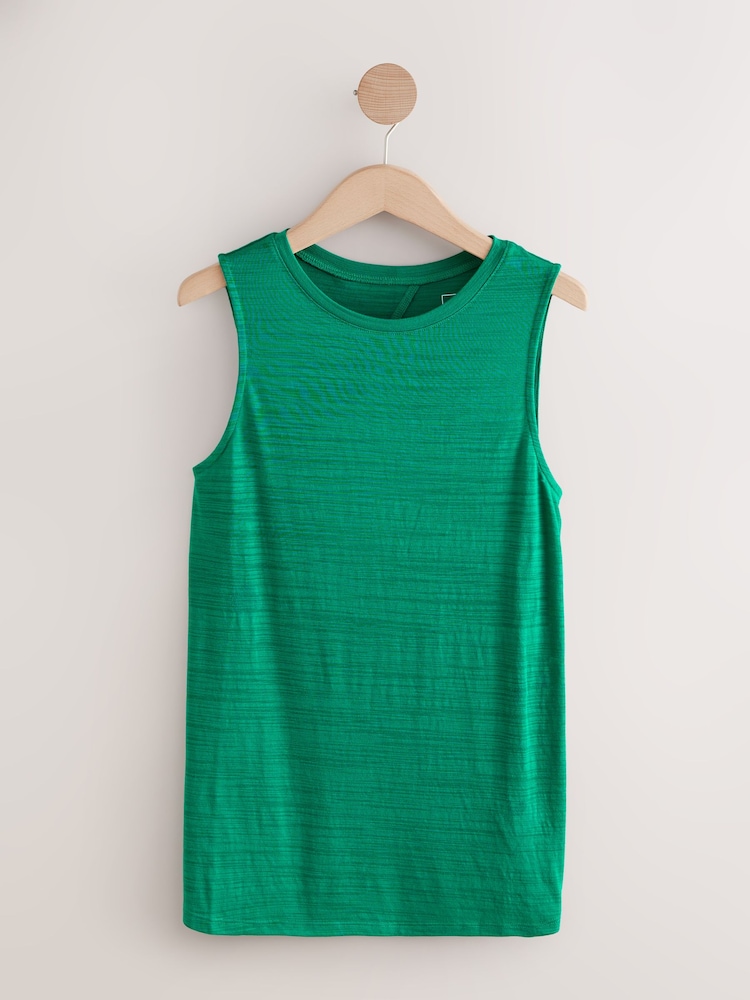 Green Active Lightweight Open Back Tank Vest - Image 5 of 7