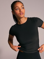 Black Active Ultimate Short Sleeve Top - Image 1 of 7