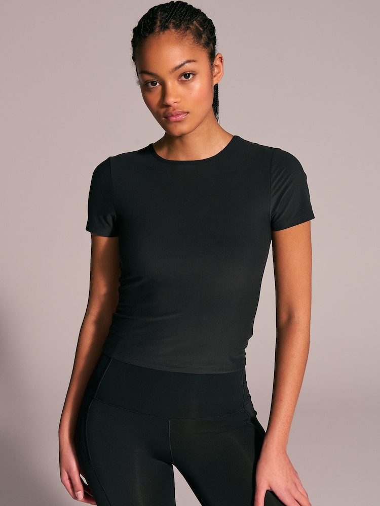 Black Active Ultimate Short Sleeve Top - Image 2 of 7