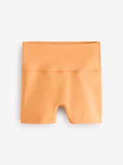Orange Active Shorter Length Cycling Shorts - Image 5 of 7