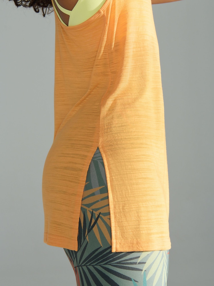 Orange Active Lightweight Longline Vest - Image 4 of 8