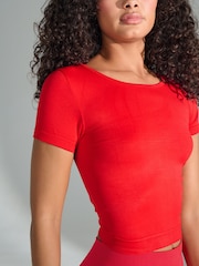 Rouge - T-shirt Seamless Active Manches courtes - Image 5 of 8