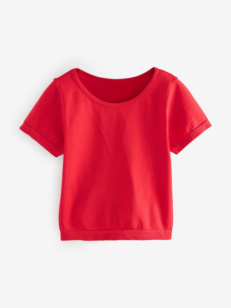 Rouge - T-shirt Seamless Active Manches courtes - Image 6 of 8