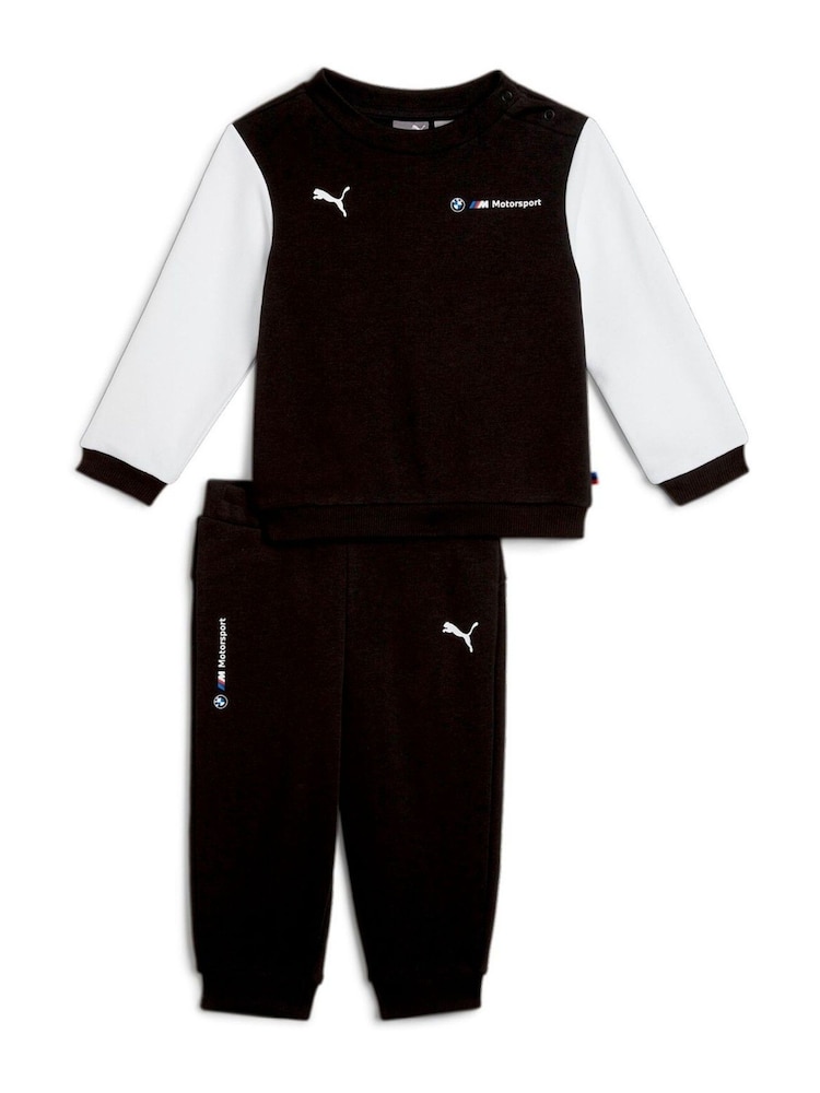 Puma Black BMW M Motorsport Baby Unisex Joggers Set - Image 1 of 2