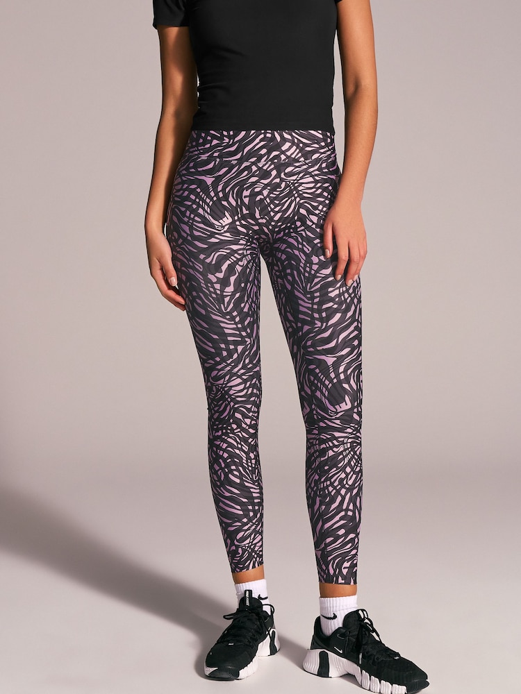 Rose motif ondulé - Leggings Power Active Sports - Image 3 of 8