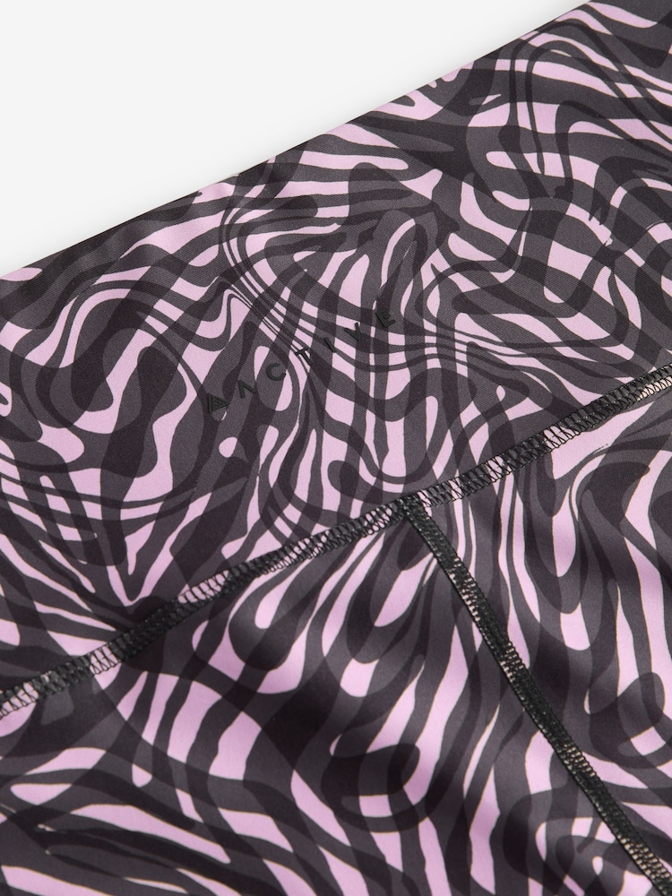 Pink Swirl Power Active Sports Leggings - Image 8 of 8