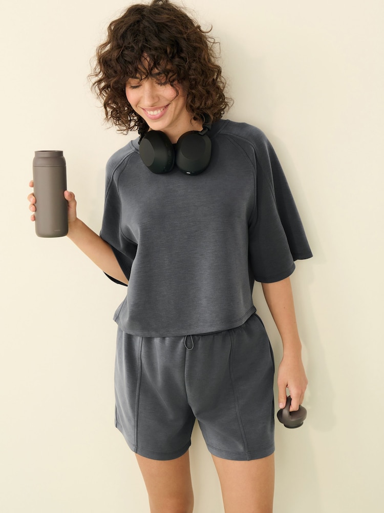 Charcoal Grey Active Modal Supersoft Short Sleeve T-Shirt - Image 1 of 7