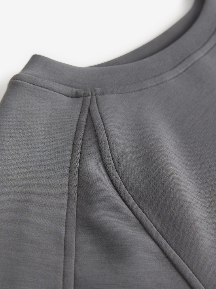 Charcoal Grey Active Modal Supersoft Short Sleeve T-Shirt - Image 7 of 7