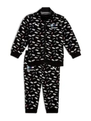 Puma Black BMW M Motorsport All-Over Print Baby Unisex Joggers Set - Image 1 of 4