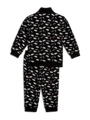 Puma Black BMW M Motorsport All-Over Print Baby Unisex Joggers Set - Image 2 of 4