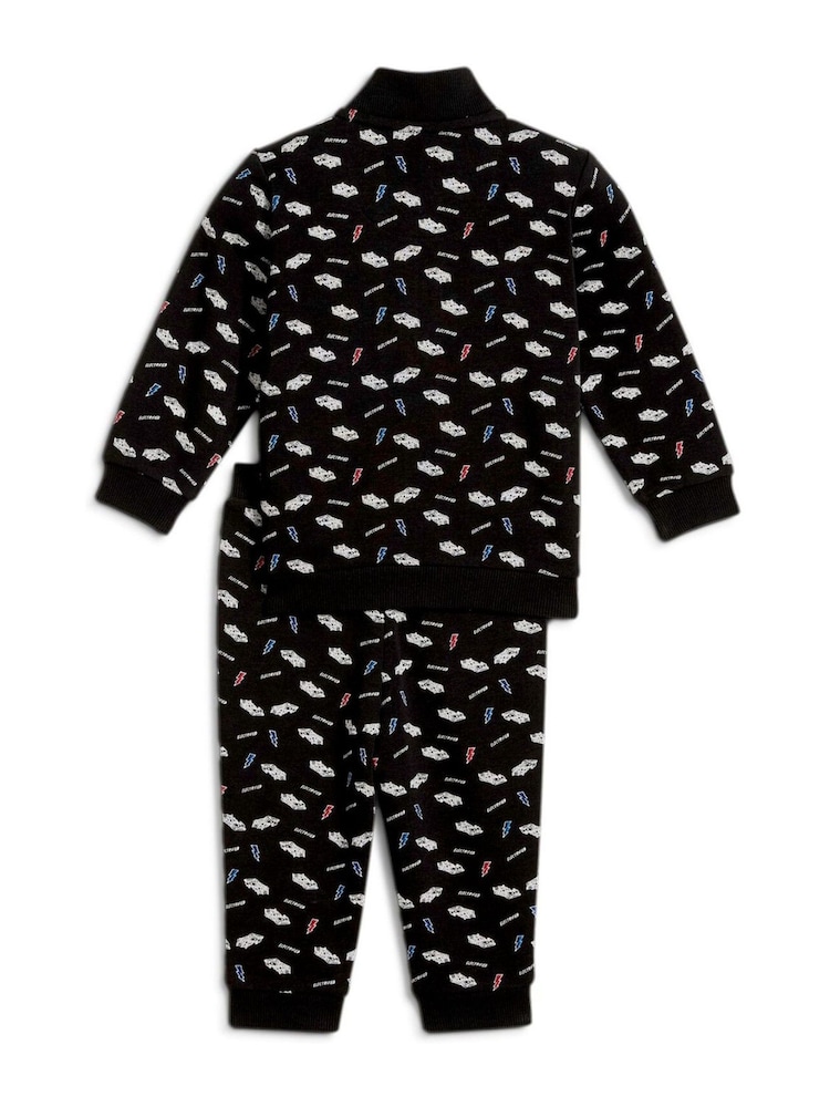 Puma Black BMW M Motorsport All-Over Print Baby Unisex Joggers Set - Image 2 of 4