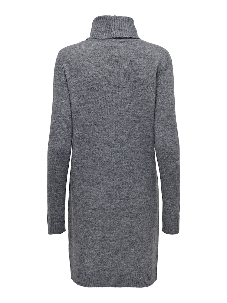JDY Grey Cowl Neck Knitted Jumper Dress - Image 8 of 8 JDY Grey Cowl Neck Knitted Jumper Dress - Image 8 of 8