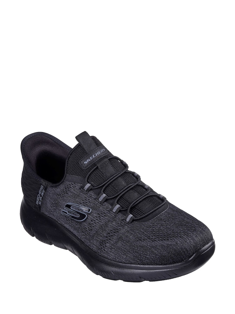 Negro - Zapatos sin cordones Summits Key Pace de Skechers - Imagen 2 de 3