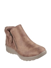 Skechers Brown Lovely Vibe Fall In Bloom Ankle Boots - Image 2 of 3