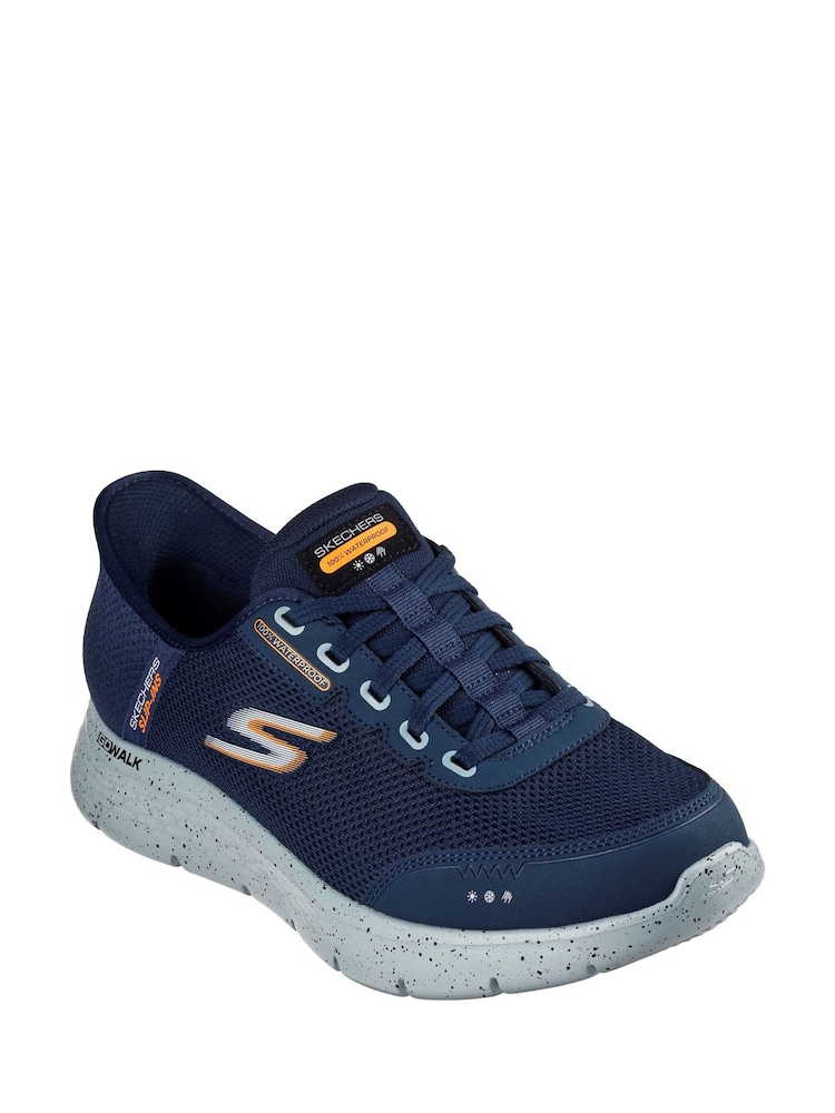 Blau - Skechers GO WALK Flex Slip In Trainers - Bild 2 von 3
