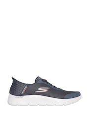 Skechers Grey Go Walk Flex Hands Up Slip In Trainers - Image 1 of 3