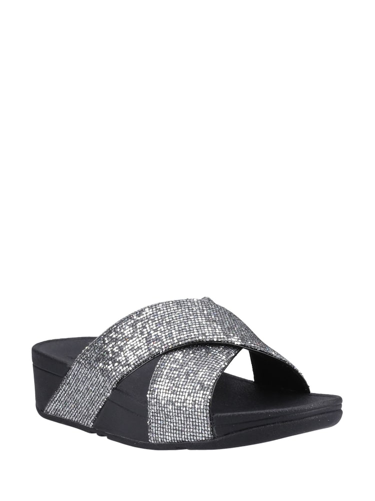 Fitflop Lulu Glitterball Cross Slides - Image 2 of 4