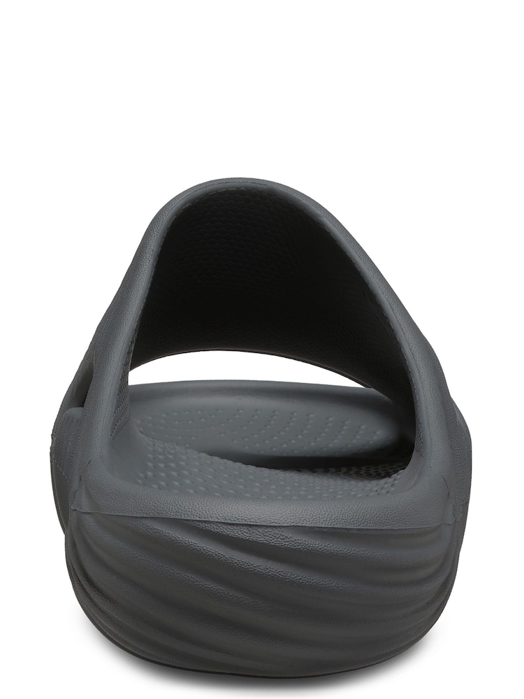 Crocs Grey Mellow Tide Recovery Slides - Image 2 of 5