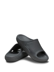 Crocs Grey Mellow Tide Recovery Slides - Image 3 of 5