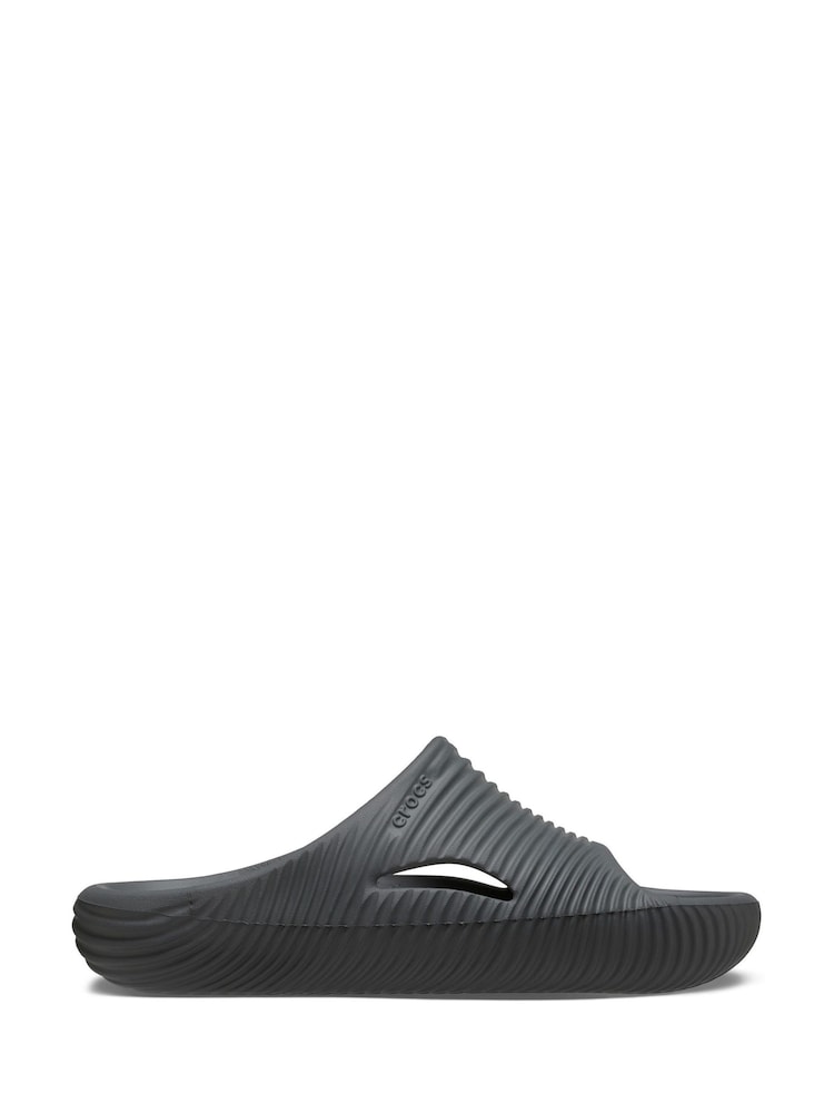 Crocs Grey Mellow Tide Recovery Slides - Image 5 of 5