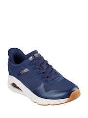 Skechers Blue Womens Tres-Air Uno Easy Steppers Slip In Trainers - Image 1 of 3