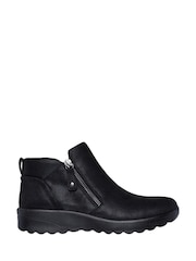 Skechers Black Lovely Vibe Fall In Bloom Ankle Boots - Image 1 of 4