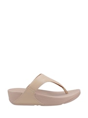 FitFlop Lulu Leather Toe Post Sandals - Image 1 of 4