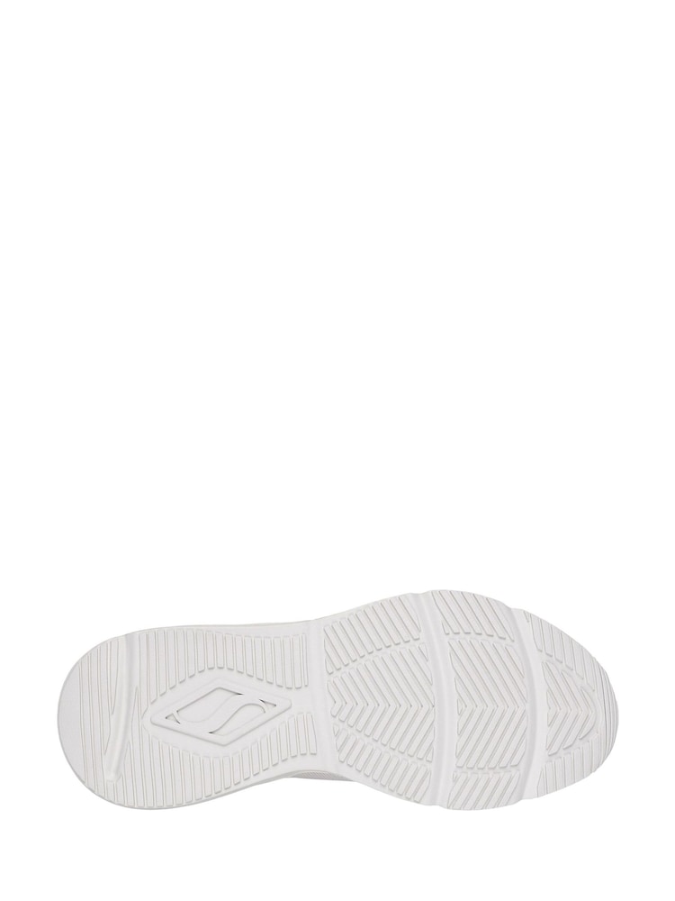 Белый - Skechers Womens Tres-Air Uno Easy Steppers Slip In Trainers - Image 3 of 3